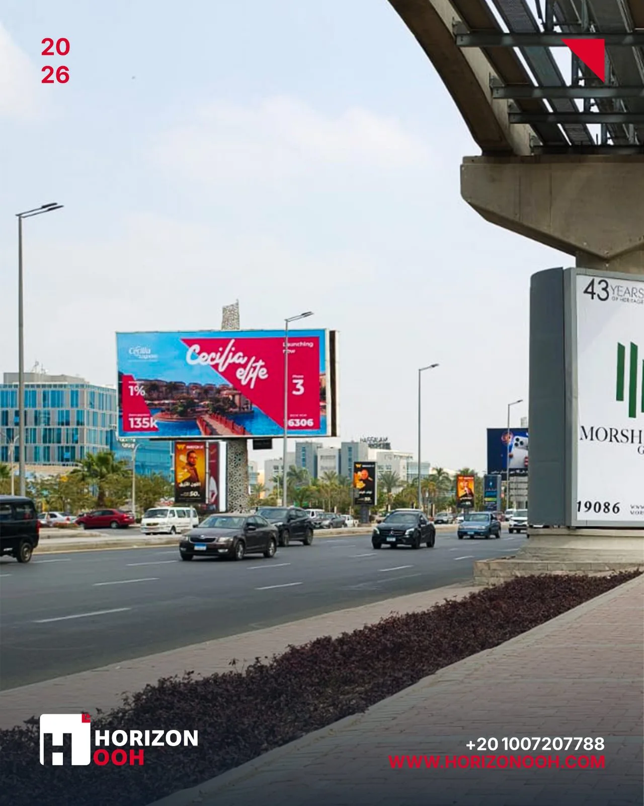 Outdoor advertising in Zayed
